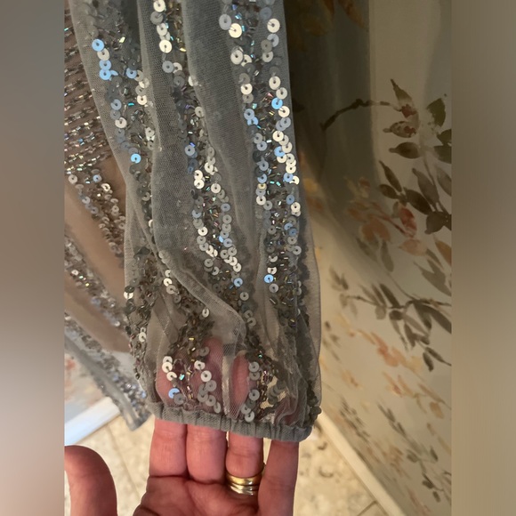 Aidan Mattox Beaded and Sequin Embellished Dress Size 10 - Picture 7 of 16